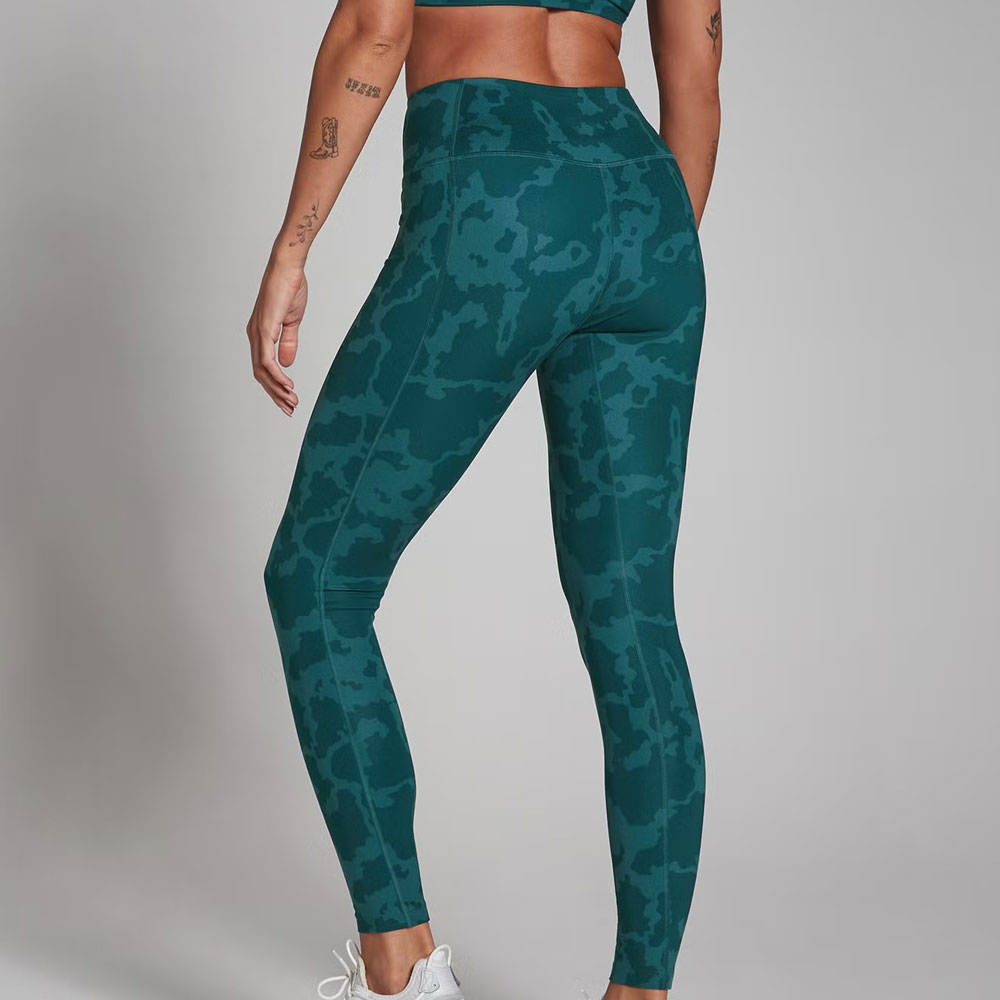 Abstract Leggings – Marine Blue