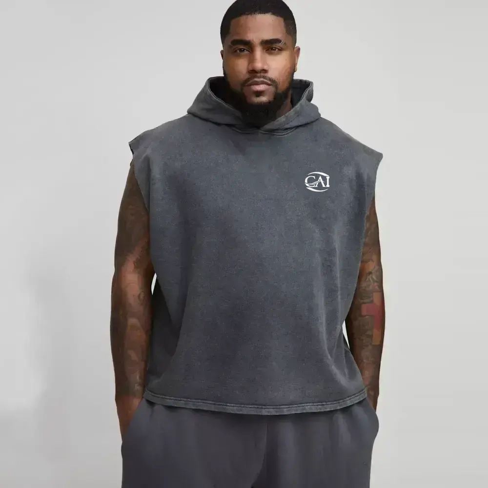 Tall Oversized Boxy Acid Wash Hoodie