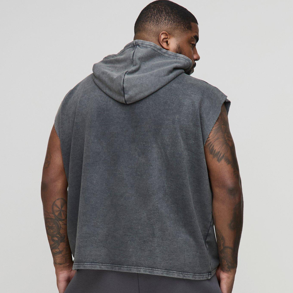 Tall Oversized Boxy Acid Wash Hoodie