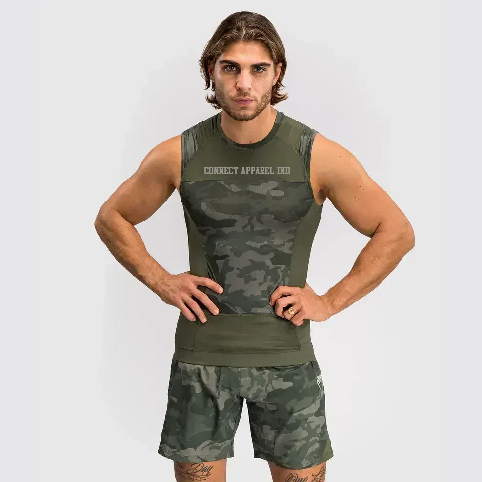 G-Fit Air Men’s Sleeveless Rashguard – Army Camo